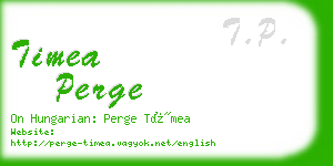 timea perge business card